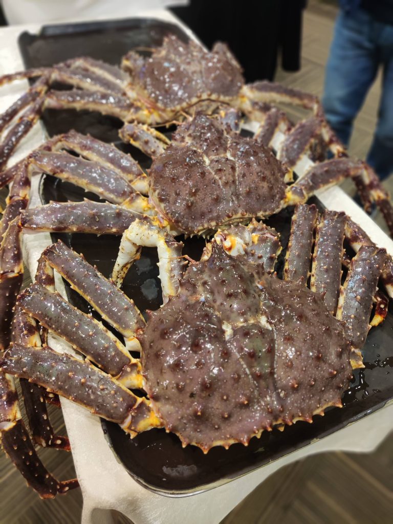 King crabs ready for the Christmas dinner